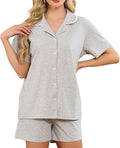 Women's Shorts Pajama Set - Short Sleeve - 2 Piece