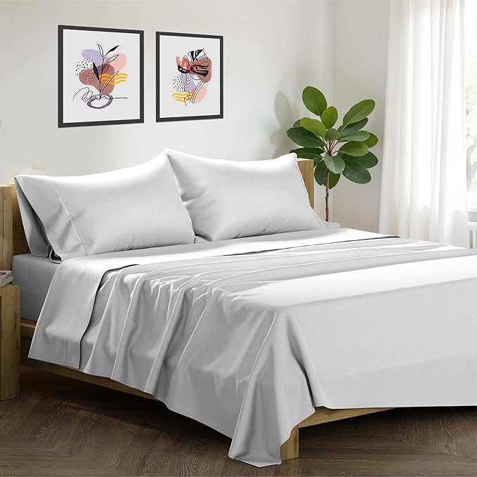 Linen Cooling Bed Sheet Set - California King - 4 Piece
