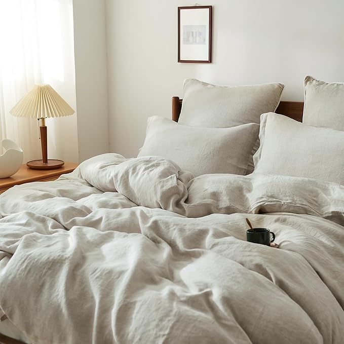 Linen Duvet Cover Set - Twin