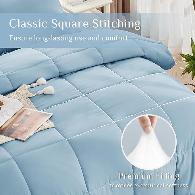 Down Alternative Comforter Set - California King - 7 Piece