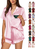 Women's Satin Pajama Set - 2 Piece
