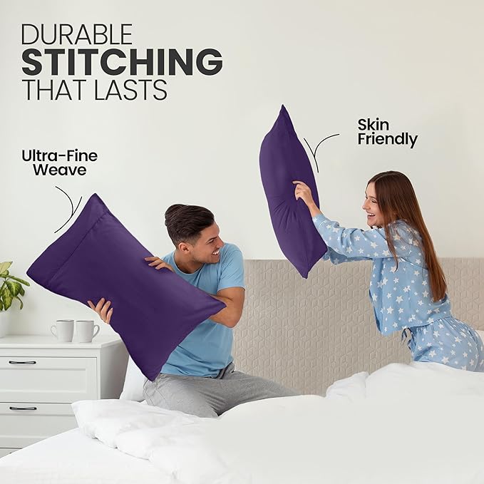 Microfiber Pillowcase Set - Queen - 20 x 30 in - 2 Pack