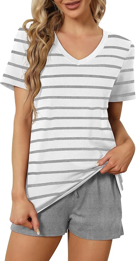 Women's Pajama Set - Short Sleeve - 2 Piece