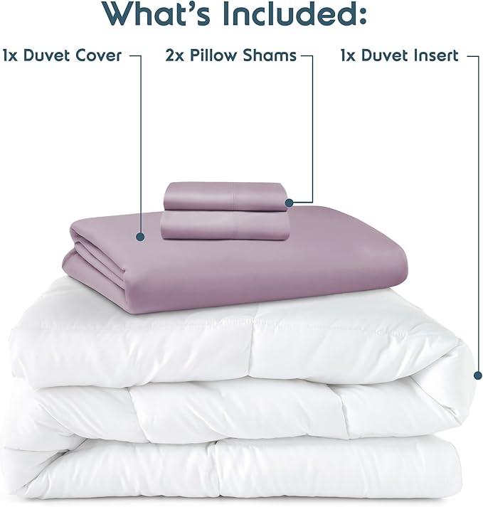 Down Alternative Duvet Cover Set - Queen - 4 Piece