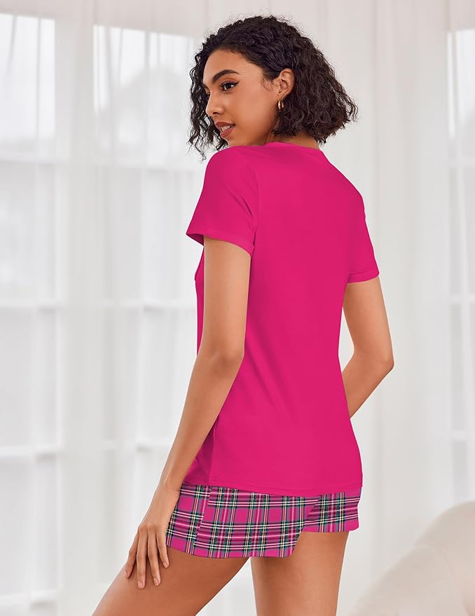 Women's Pajama Set - Short Sleeve - 2 Piece