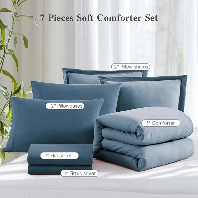 Comforter Set - King - 7 Piece