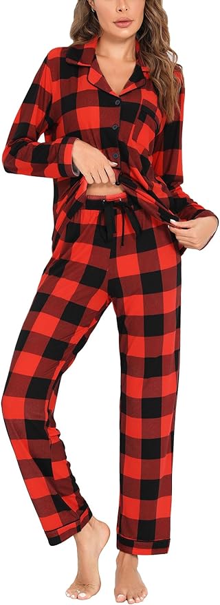 Women's Pajama Set - Long Sleeve - 2 Piece