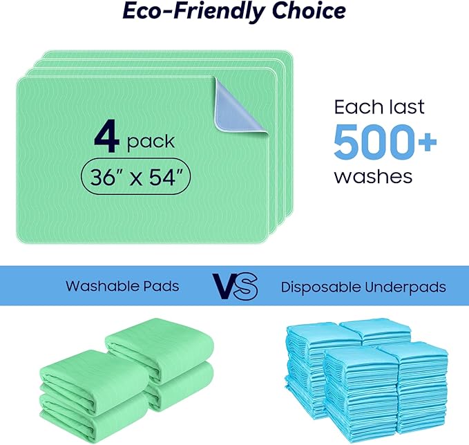 Waterproof Mattress Protector - 4 Pack