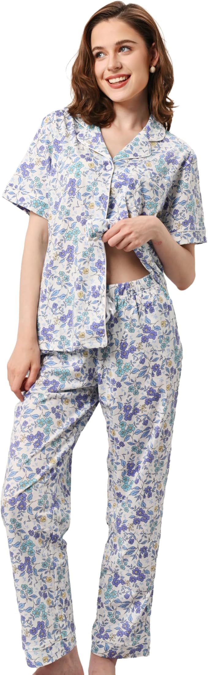 Women's 100% Cotton Pajama Set - 2 Piece