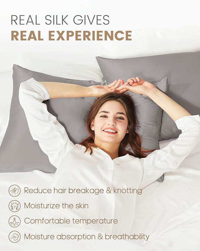 Mulberry Silk Pillowcase Set - Standard - 2 Piece