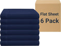 Microfiber Flat Sheet - Twin - 6 Pack