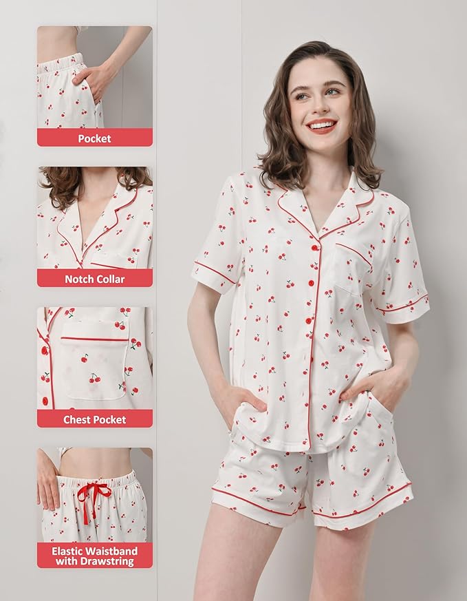 Women's 100% Cotton Pajama Set - 2 Piece