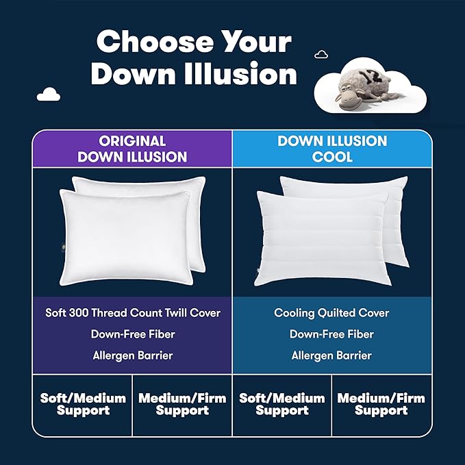 Cooling Bed Pillow - 2 Pack