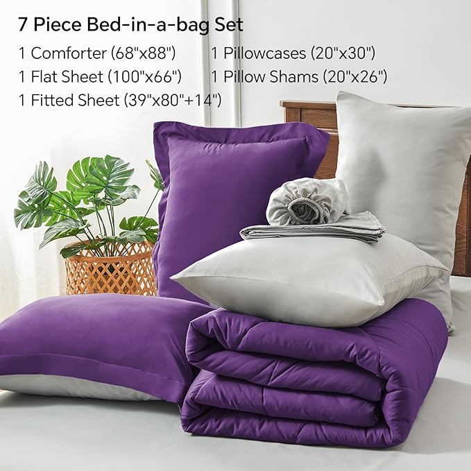 Microfiber Comforter Set - Twin XL - 5 Piece