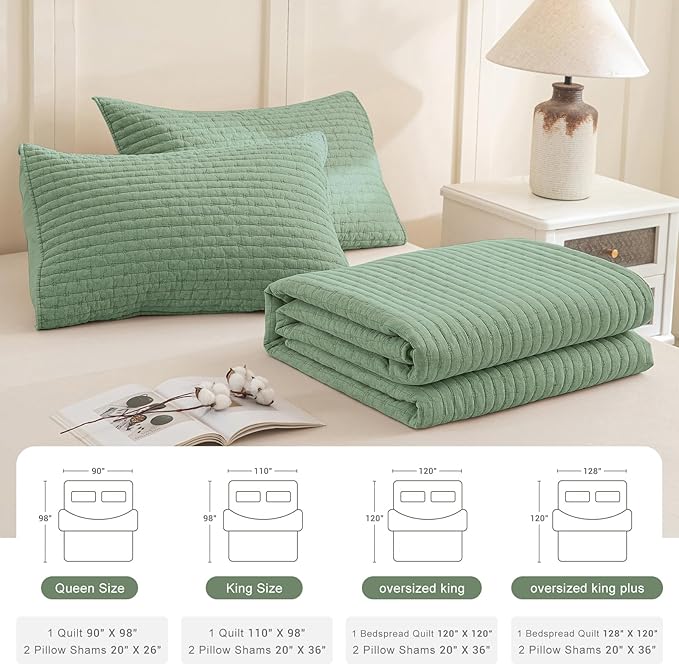 Quilt Set - King - 3 Piece