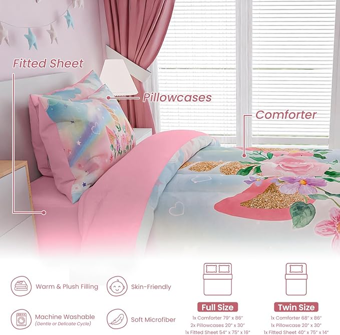 Microfiber Comforter Set - Full - 4 Piece