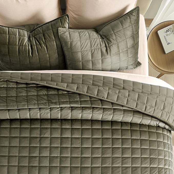 Velvet Quilt Set - Queen