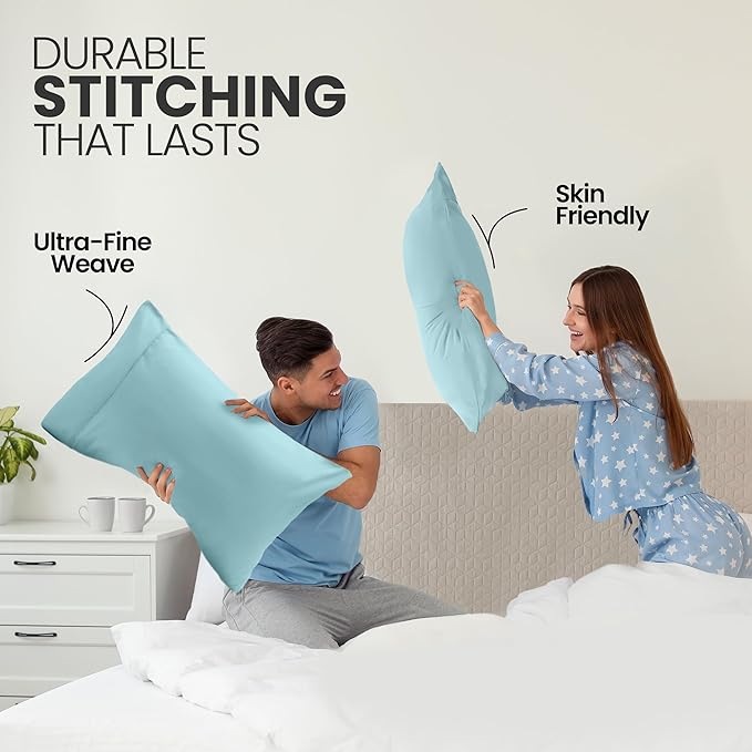 Microfiber Pillowcase Set - Queen - 20 x 30 in - 2 Pack