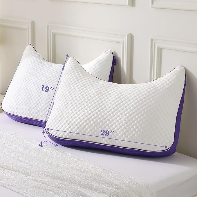 Memory Foam Cooling Bed Pillow - Queen