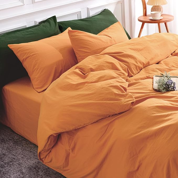 Linen Duvet Cover Set - Queen - 3 Piece