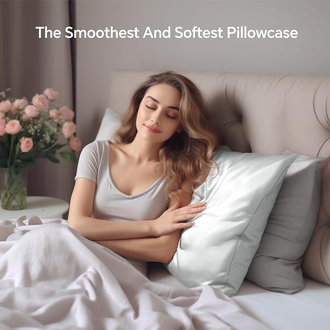 Mulberry Silk Cooling Pillowcase - Standard - 20 x 26 in
