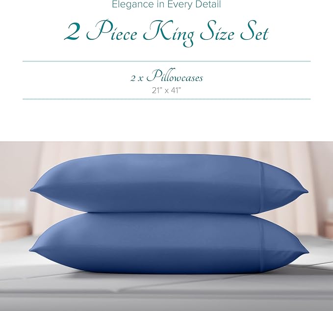 Linen Cooling Pillowcase Set - King - 2 Piece
