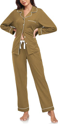 Women's 100% Cotton Pajama Set - Long Sleeve - 2 Piece
