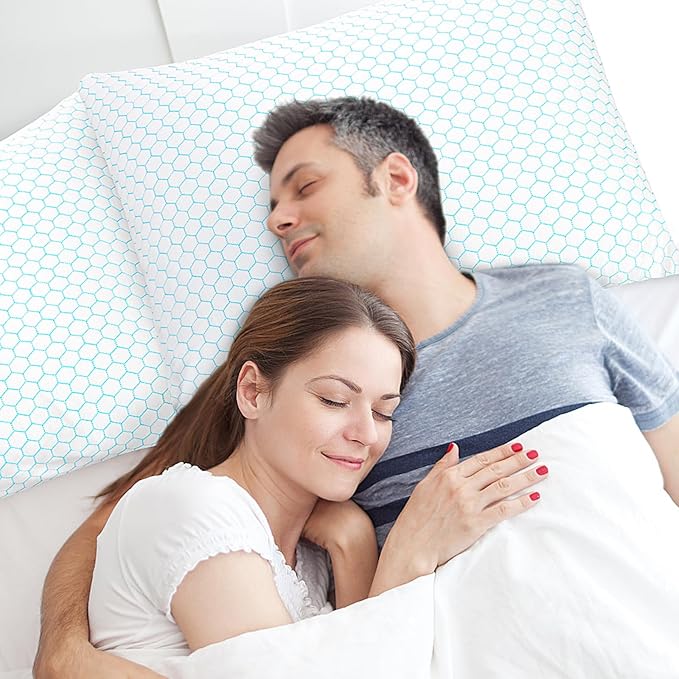 Memory Foam Cooling Bed Pillow - Standard - 2 Piece