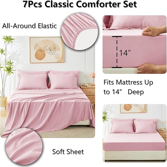 Down Alternative Comforter Set - Full - 7 Piece