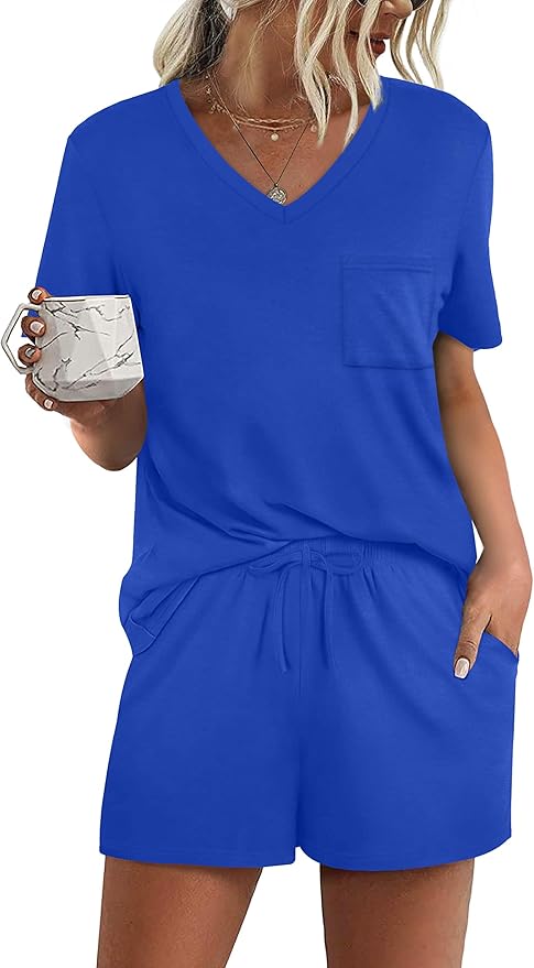 Women's Pajama Set - Short Sleeve - 2 Piece