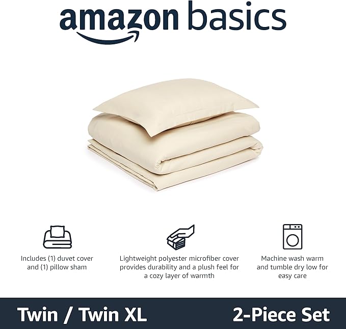 Microfiber Duvet Cover Set - Twin XL - 2 Piece