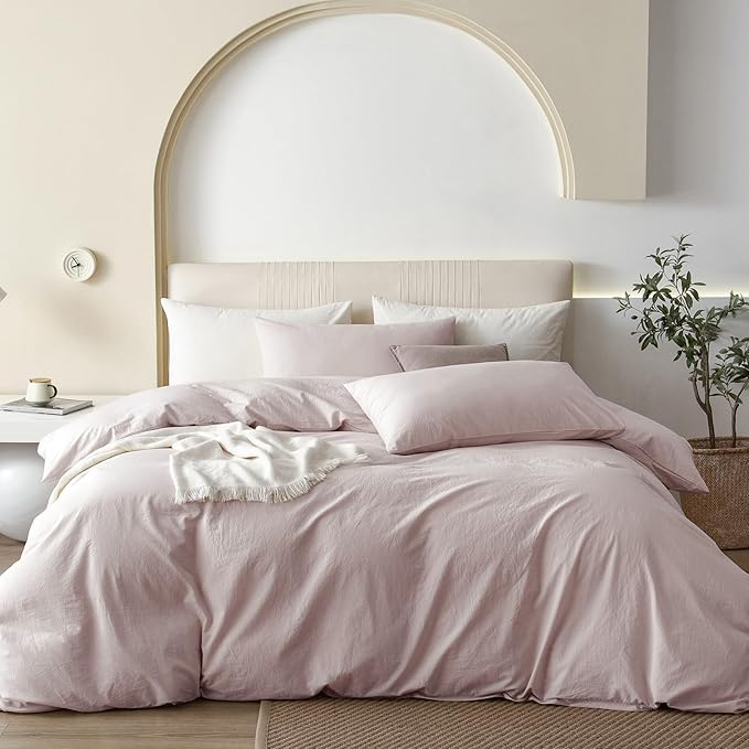 Linen Duvet Cover Set - King - 132 x 120 in - 3 Piece