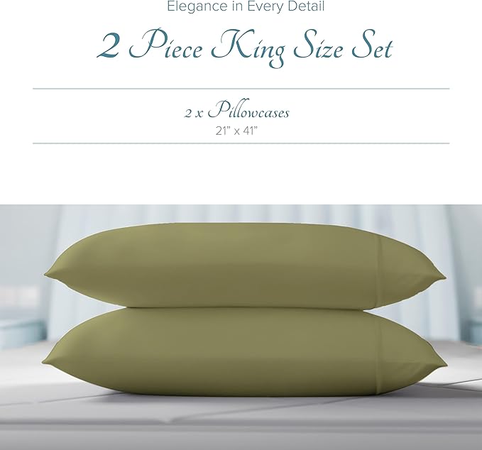 Linen Cooling Pillowcase Set - King - 2 Piece