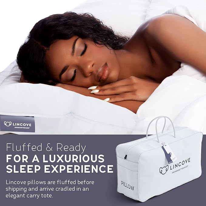 100% Cotton Hypoallergenic Bed Pillow - King