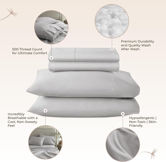 Bed Sheet Set - Queen - 4 Piece