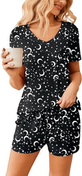 Women's Pajama Set - Short Sleeve - 2 Piece