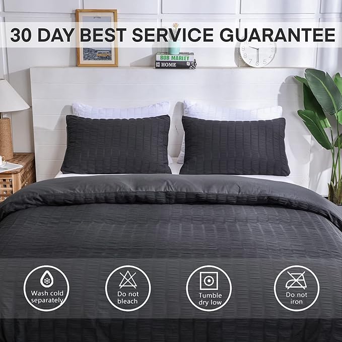 Microfiber Duvet Cover Set - King - 104 x 90 in - 3 Piece