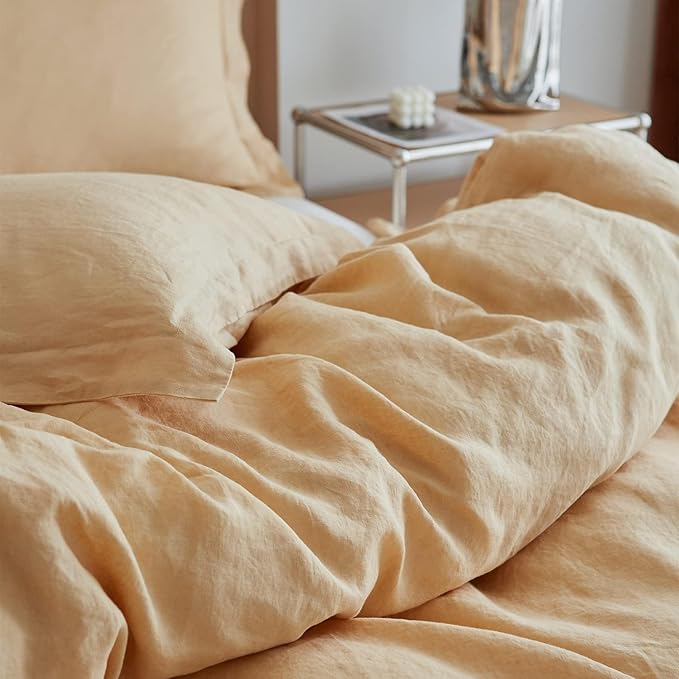 Linen Duvet Cover Set - Twin