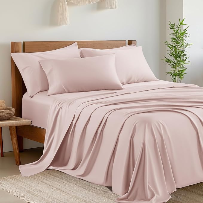 Bamboo Cooling Bed Sheet Set - King - 6 Piece