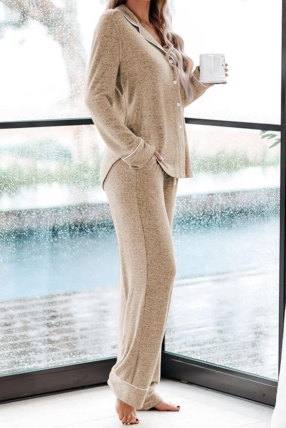 Women's Pajama Set - Long Sleeve - 2 Piece