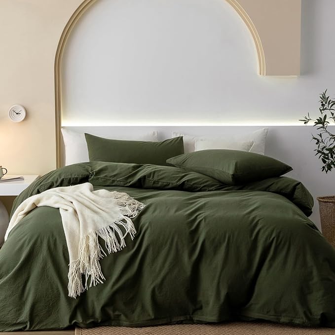 Linen Duvet Cover Set - King - 3 Piece