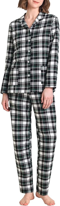 Women's Flannel Pajama Set - 2 Piece