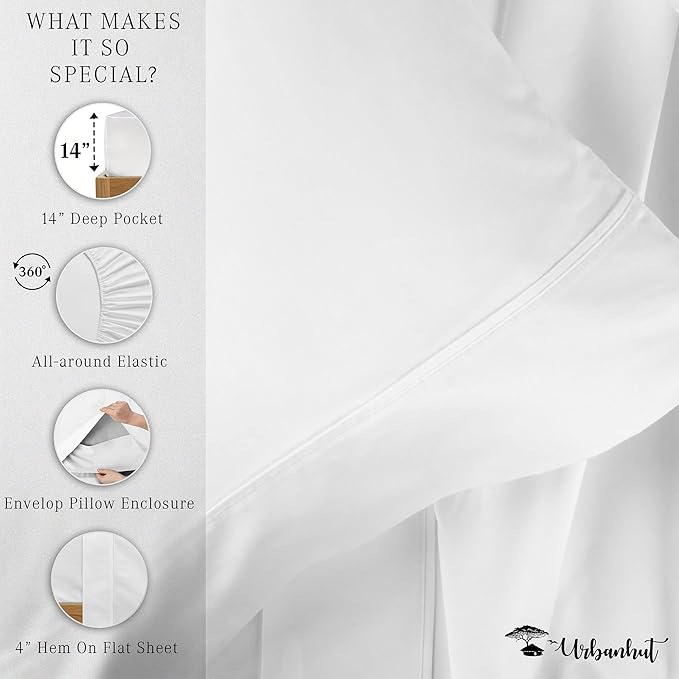 Bed Sheet Set - Twin - 16 in Deep Pocket - 3 Piece