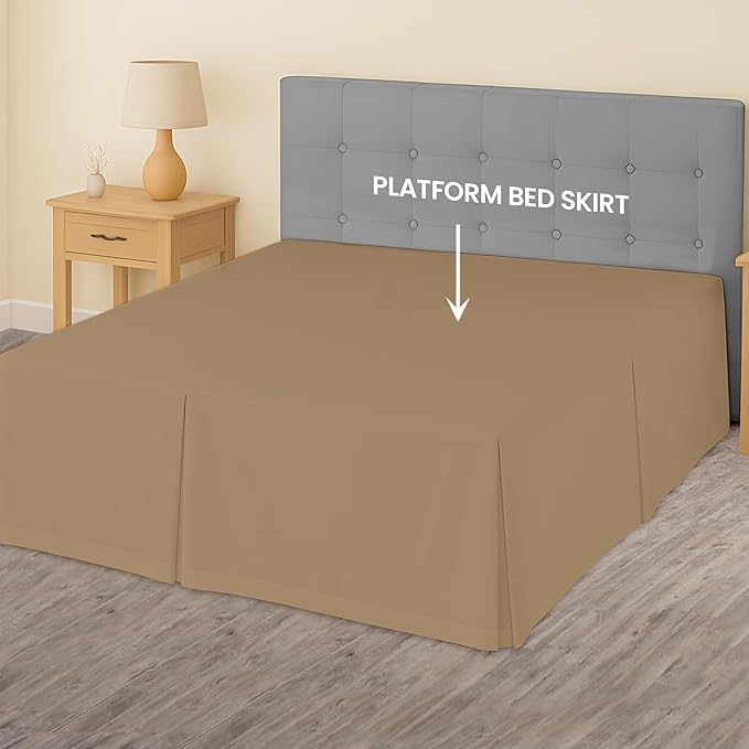 Microfiber Bed Skirt - Queen - 9 in Drop