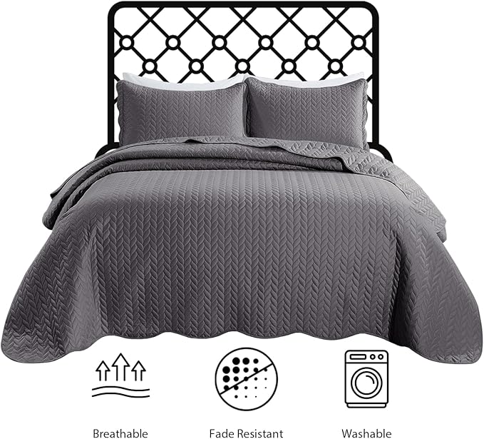 Microfiber Quilt Set - King - 8 Pack