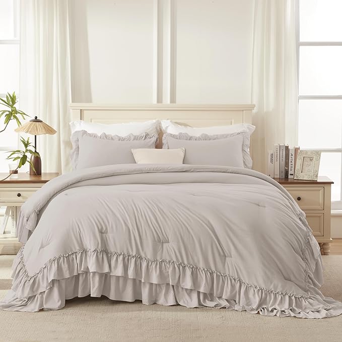 Linen Comforter Set - California King - 104 x 96 in - 3 Piece