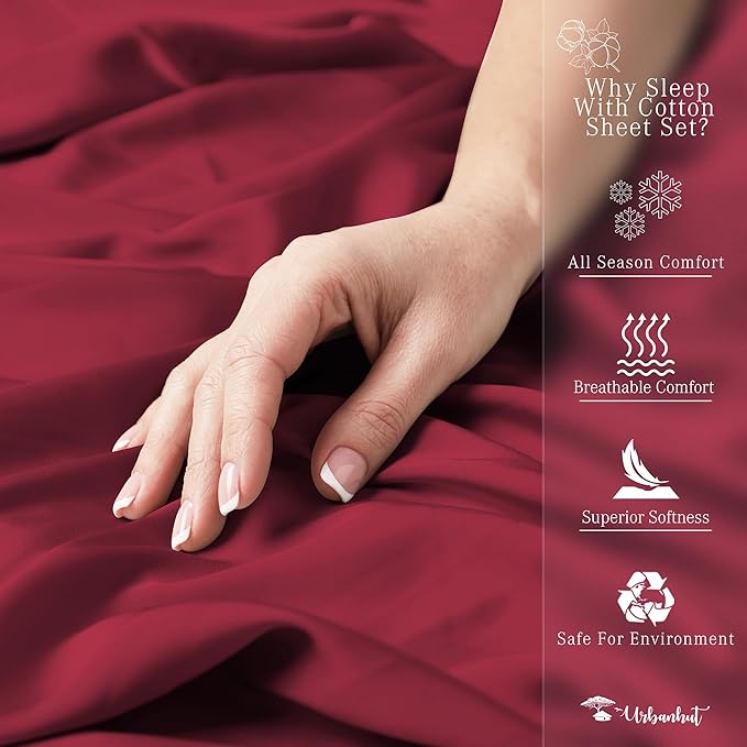 Bed Sheet Set - California King - 16 in Deep Pocket - 4 Piece