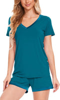 Bamboo Shorts Pajama Set - Short Sleeve - 2 Piece