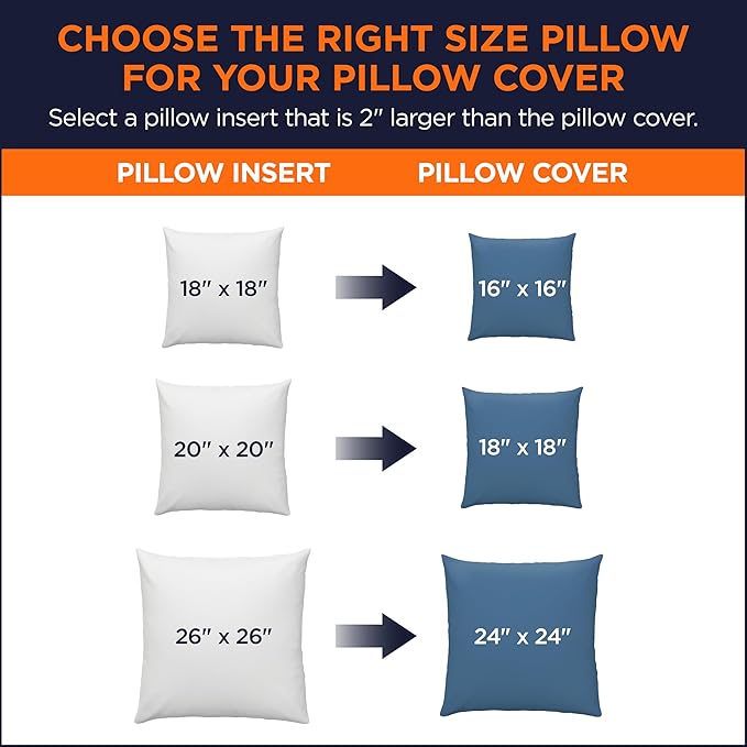 Hypoallergenic Pillow Insert - 2 Pack