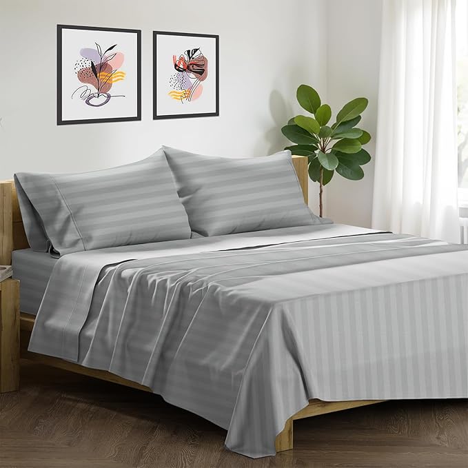 Linen Cooling Bed Sheet Set - King - 4 Piece